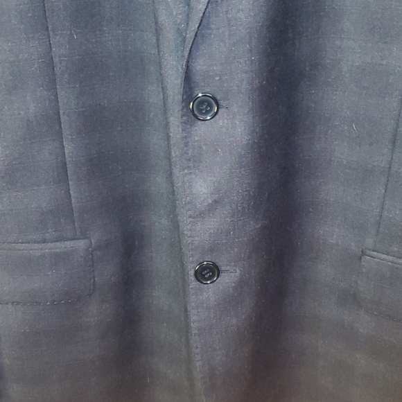 Austin Reed Gray Windowpane Wool Blazer - Picture 3 of 12